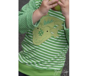 Stickdatei - Dschungeltiere Appli Papagei fliegend